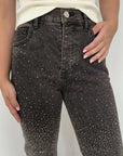 Civico23 - Jeans full strass moro