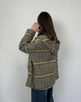 Tensione In - Giacca cappotto con cappuccio moro/giallo