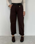 SusyMix - Pantalone ovetto punto milano moro