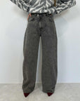 Haveone - Jeans con bottone spostato