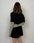 Tensione In - Abito con manicotti in paillettes
