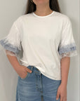 Haveone - Maglia con balze in tulle