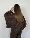 SusyMix - Giubbino over in suede moro