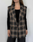 Haveone - Gilet doppiopetto fantasia check