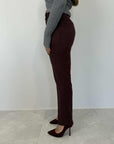 Tensione In - Pantalone sigaretta bordeaux