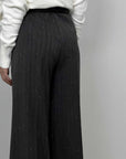 Two Way - Pantalone gessato grigio