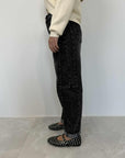 Civico23 - Jeans barrel stone wash nero
