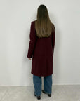 SusyMix - Cappotto doppiopetto bordeaux