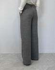 Tensione In - Pantalone in lana spigata grigio
