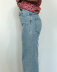 Please - Jeans a palazzo con microstrass