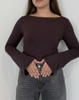 Civico23 - Maglia con manica campana moro