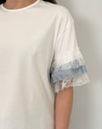 Haveone - Maglia con balze in tulle
