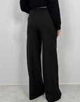 Haveone - Pantalone palazzo nero