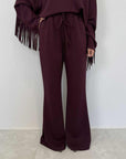 Civico23 - Pantalone comfy bordeaux
