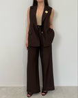 SusyMix - Completo con gilet moro