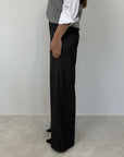 Haveone - Pantalone palazzo gessato