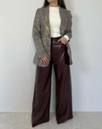 Tensione In - Pantalone Giusi similpelle bordeaux
