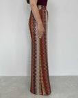 Tensione In - Pantalone zigzag mattone