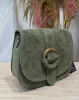 Civico23 - Borsa Anita in vera pelle verde