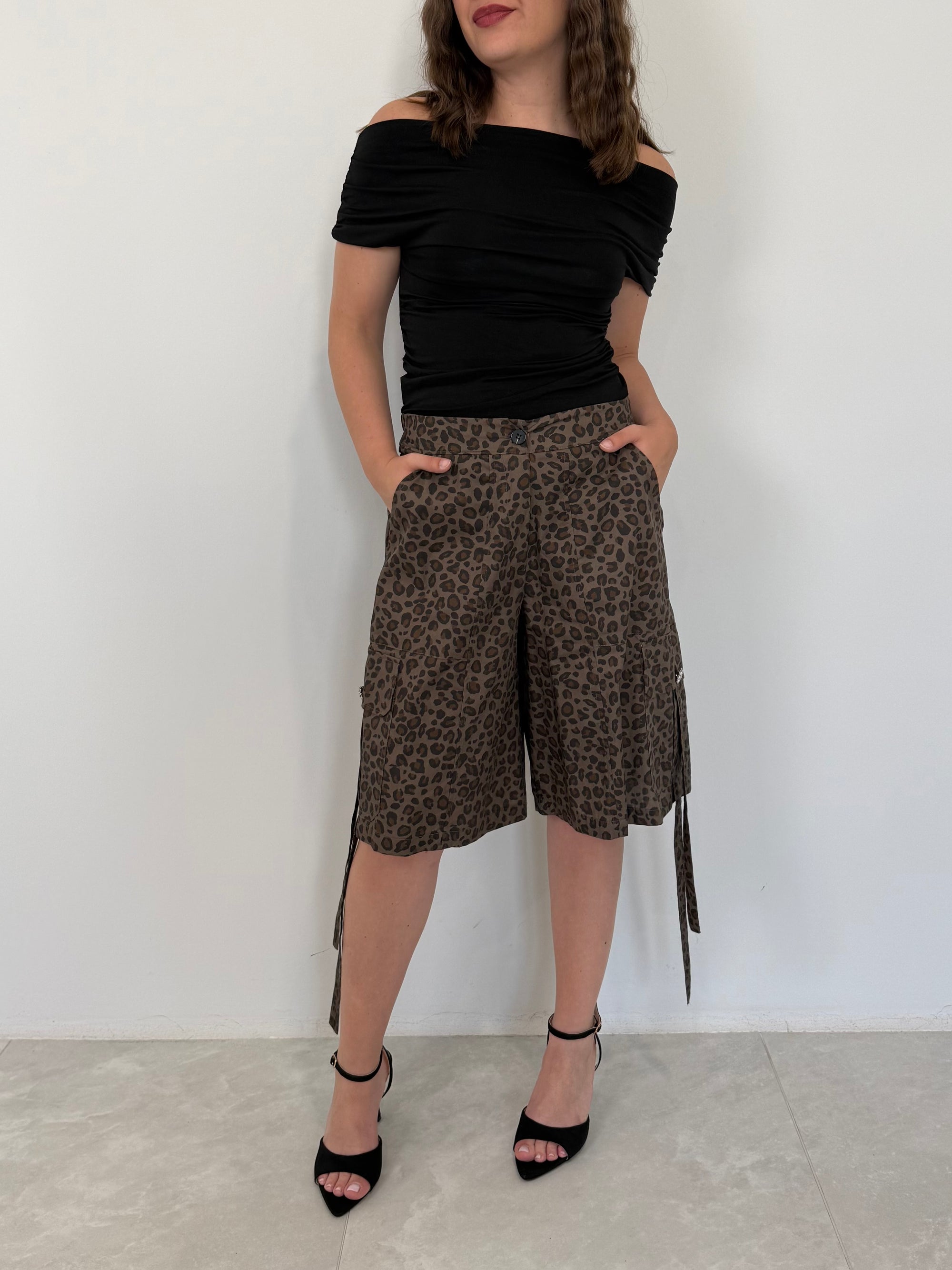 Tensione In - Bermuda cargo animalier