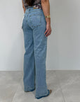 Haveone - Jeans Emma orlo scucito lav. chiaro