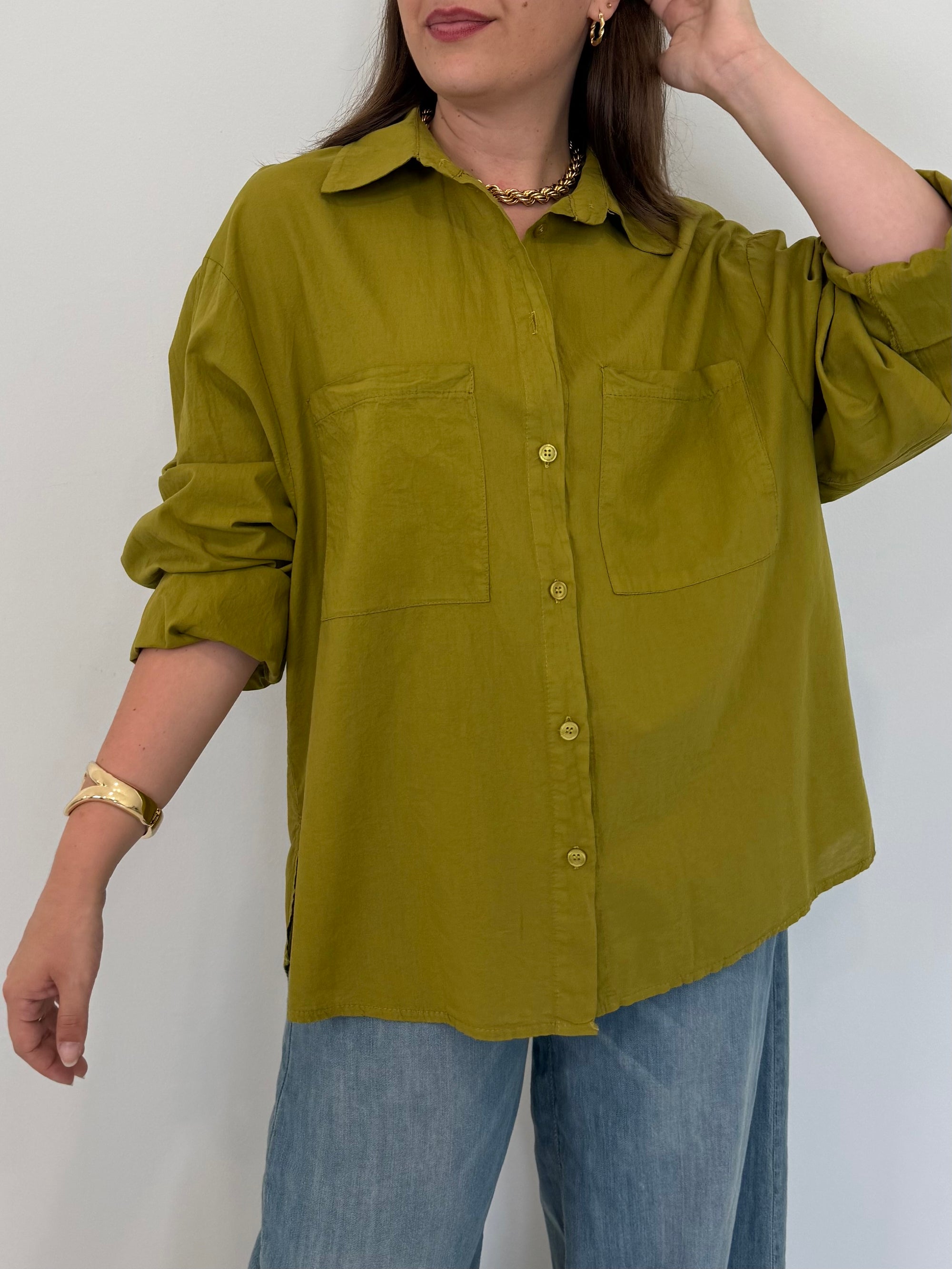 Haveone - Camicia doppia tasca olio