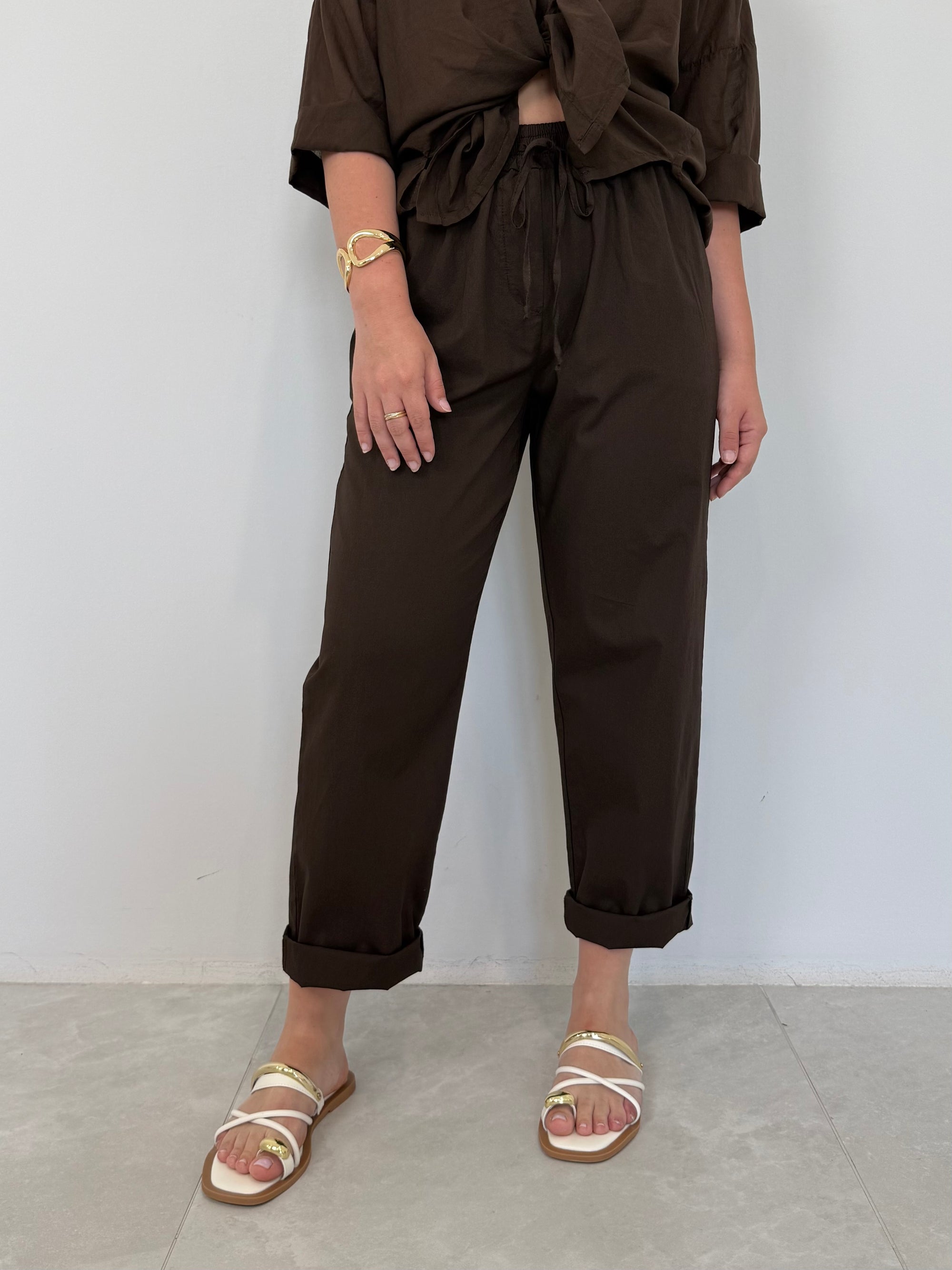 Haveone - Pantalone leggero moro