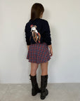 Haveone - Gonna con maniche camicia bordeaux