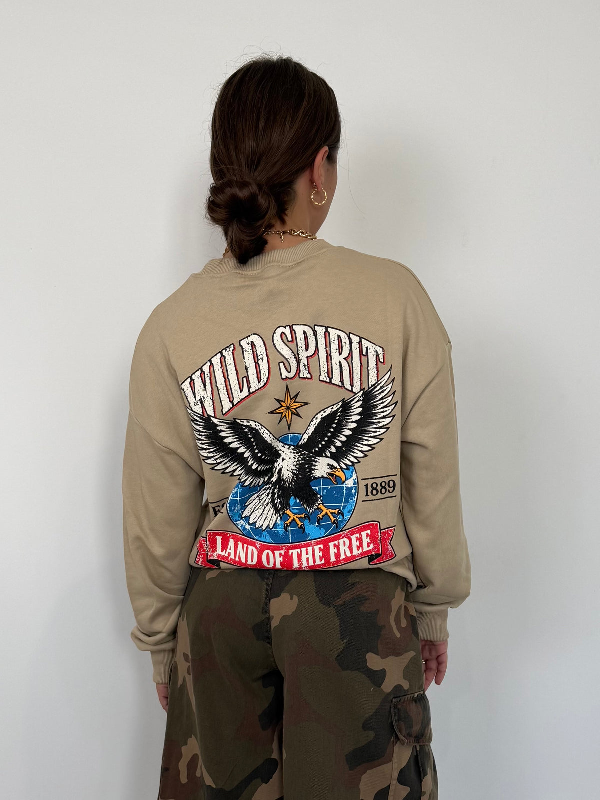 Haveone - Felpa wild spirit sabbia