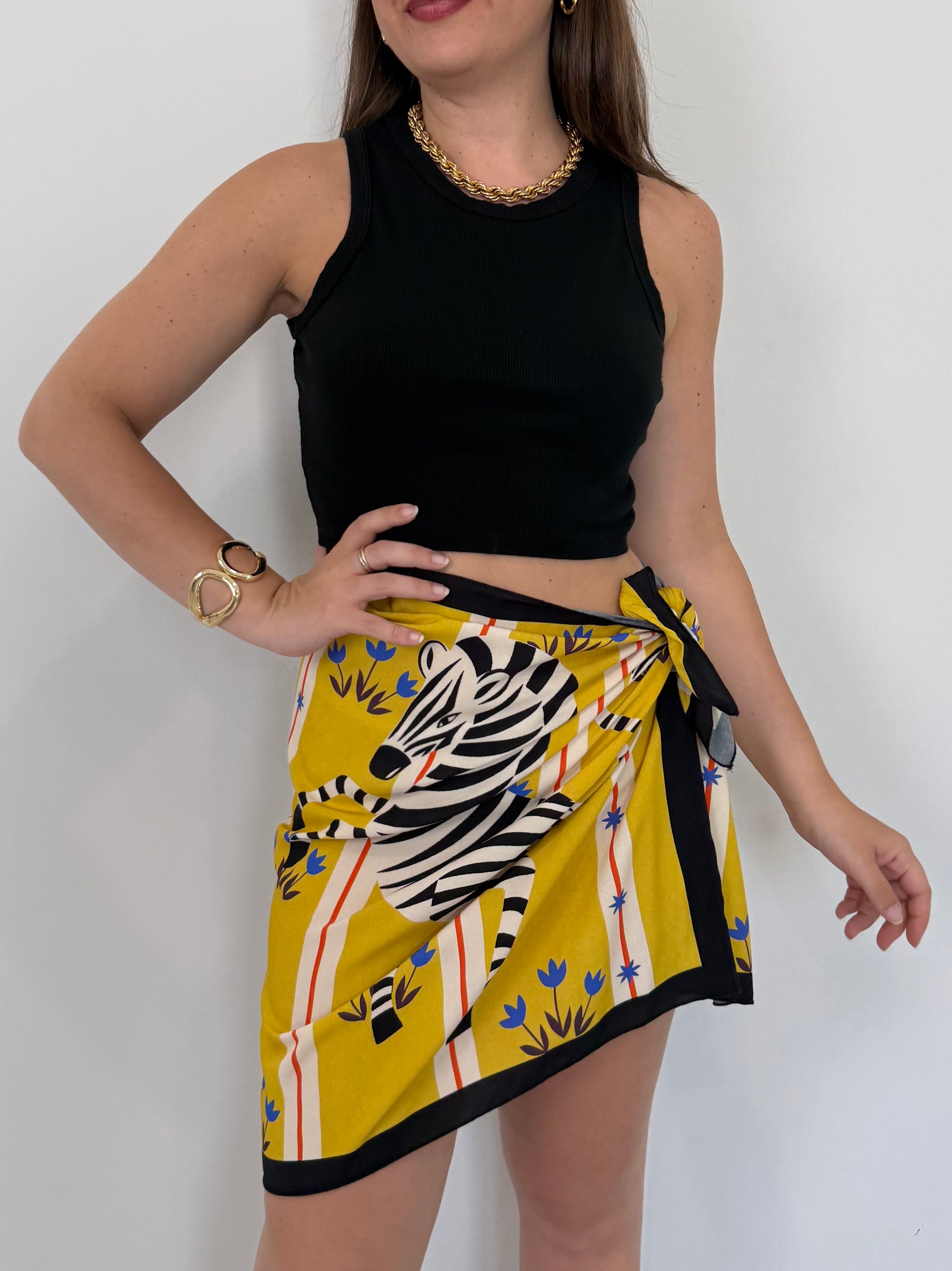 Haveone - Gonna pareo con zebre gialla