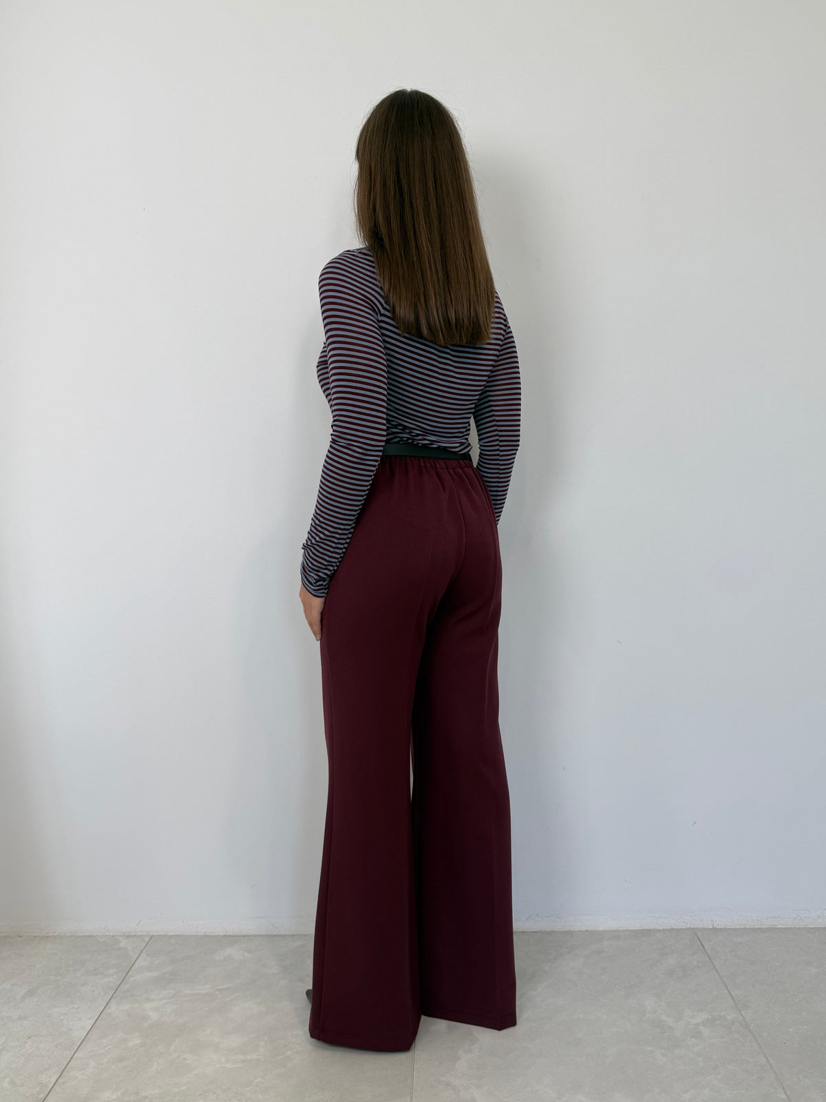 SusyMix - Pantalone flare barolo