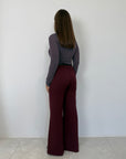 SusyMix - Pantalone flare barolo