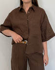 Tensione In - Camicia scatoletta moro