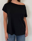 SusyMix - T-shirt con fiocchetti nera