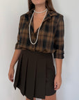 SusyMix - Camicia in flanella con collana perla