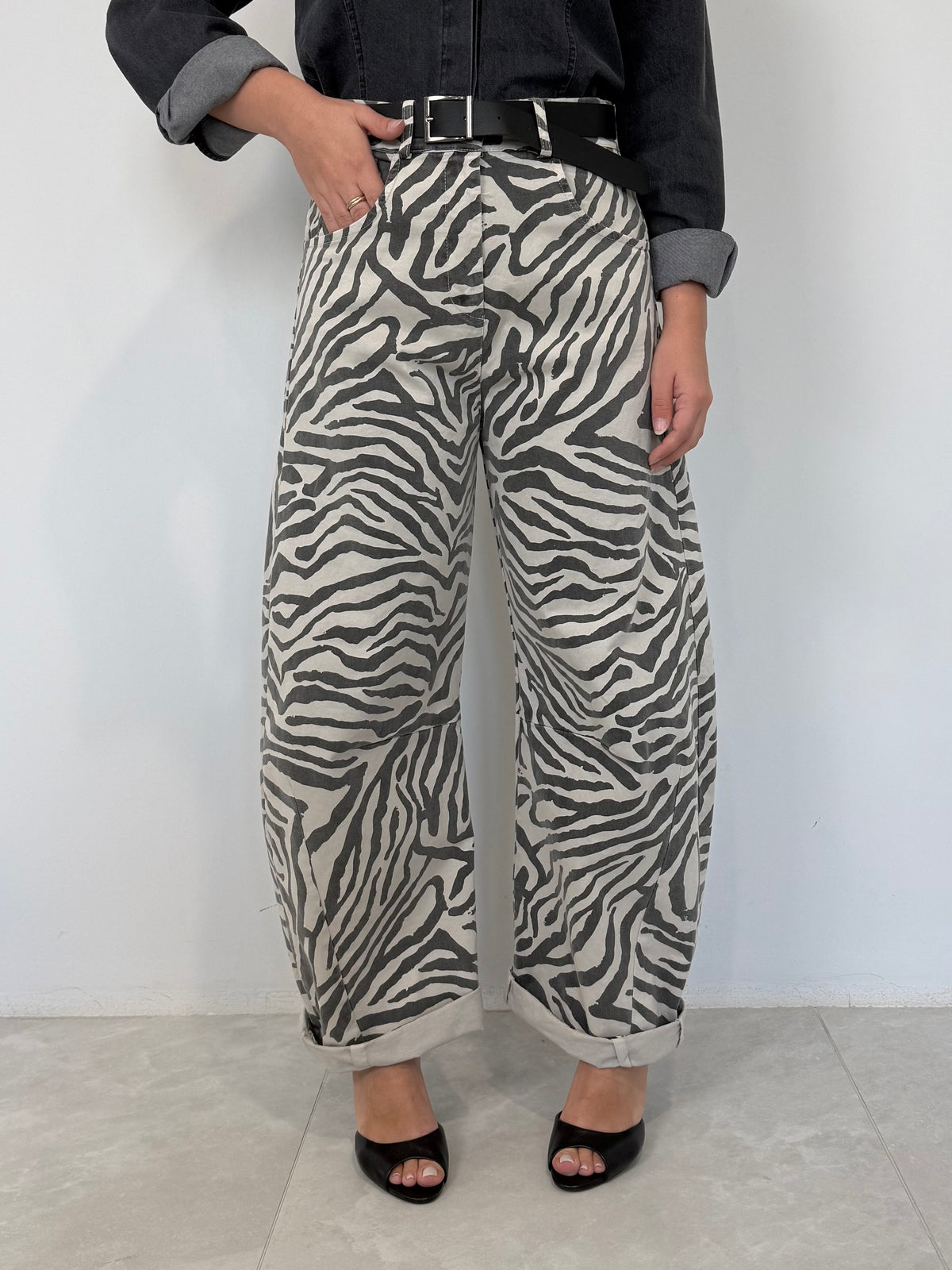 SusyMix - Pantalone ovetto zebrato