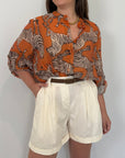 Haveone - Short in cotone con pence burro