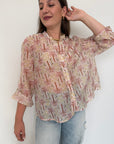 Haveone - Camicia palme rosa