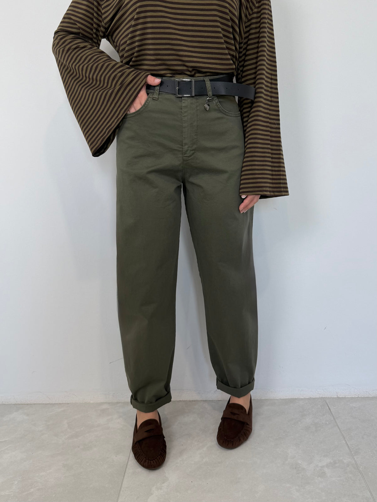 PRE-ORDÌNE 26/10: SusyMix - Pantalone cuoricino verde