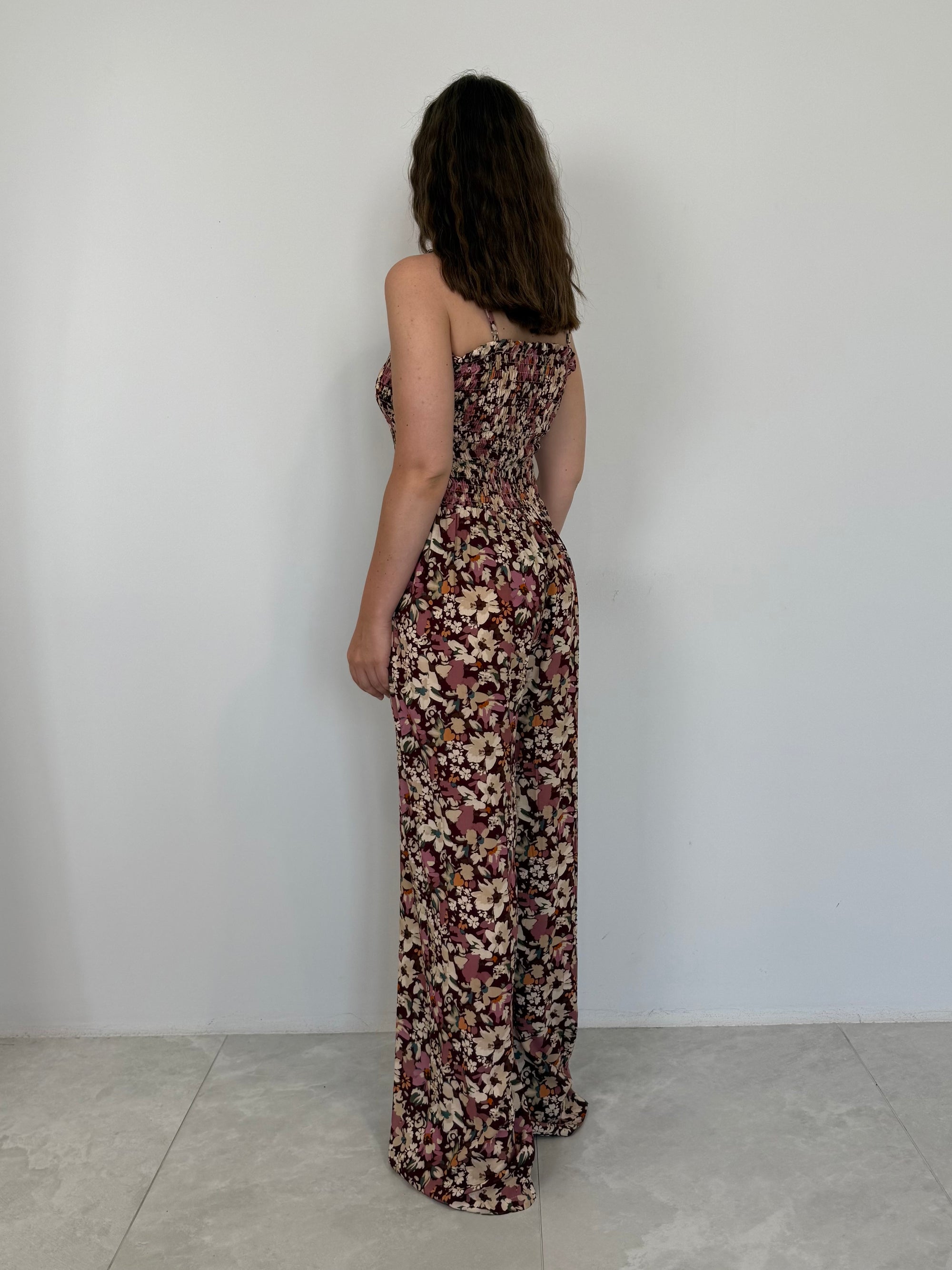 Kontatto - Jumpsuite in viscosa rosa