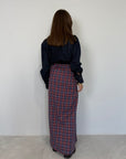 Haveone - Gonna lunga con maniche camicia bordeaux