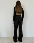 Civico23 - Jeans flare nero