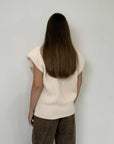 Haveone - Gilet punto pannocchia panna