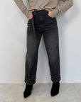 Haveone - Jeans Mandy con risvolta