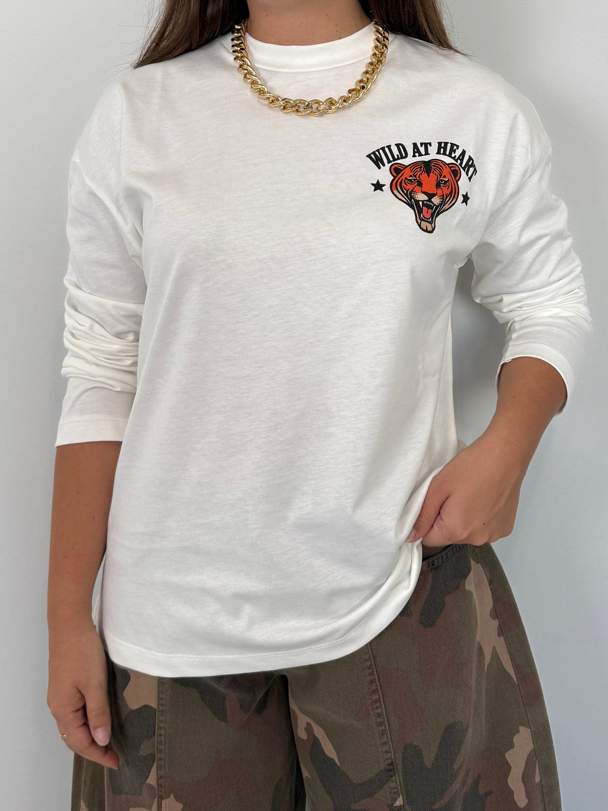 Haveone - Maglia wild at heart bianca