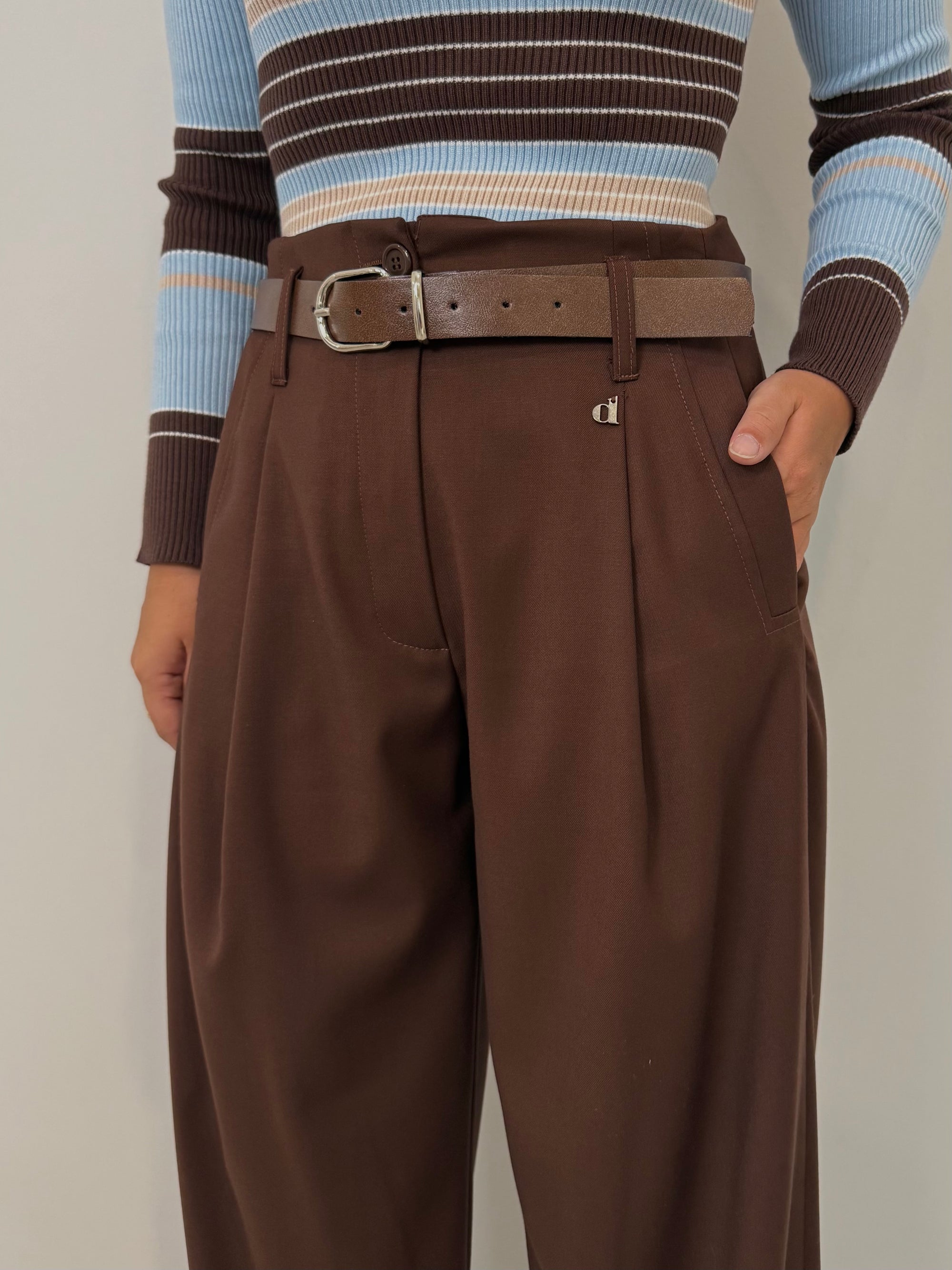 Dixie - Pantalone palazzo con cintura
