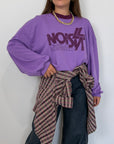 Haveone - Felpa con stampa viola