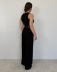 Haveone - Pantalone con cintura catena nero
