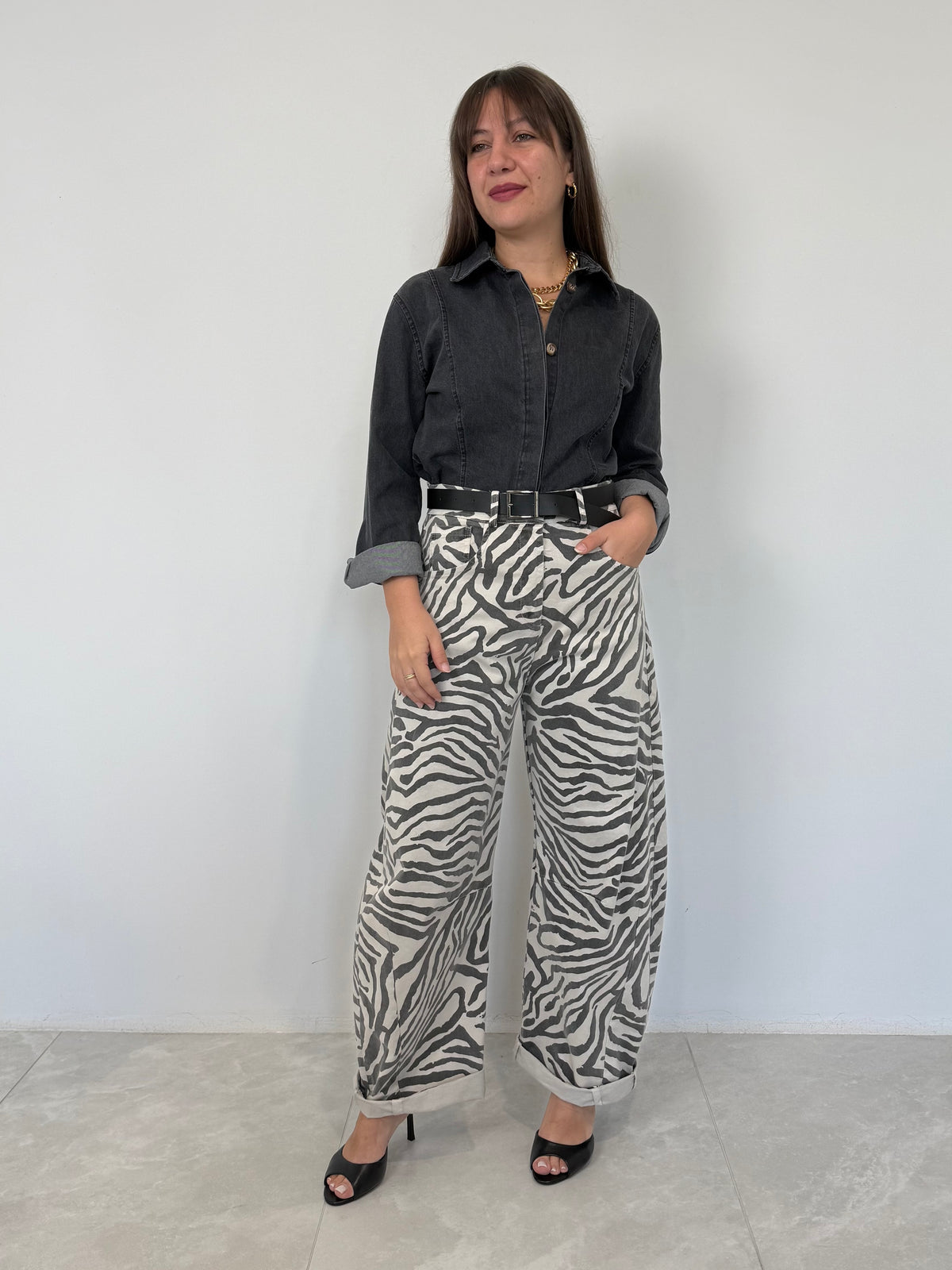 SusyMix - Pantalone ovetto zebrato
