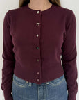 SusyMix - Cardigan con bottoni diversi vino